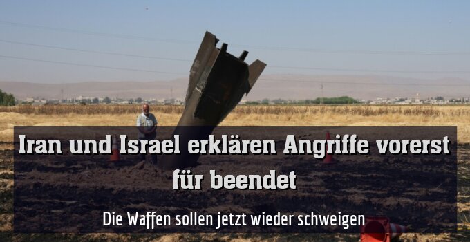 Die Waffen sollen jetzt wieder schweigen