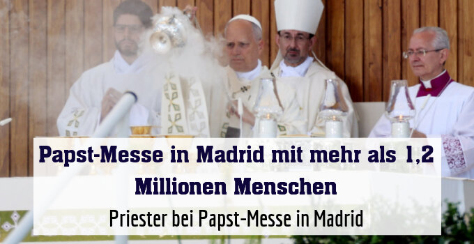 Papst-Messe in Madrid mit über einer Million Gläubigen