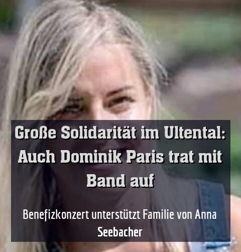 Benefizkonzert unterstützt Familie von Anna Seebacher