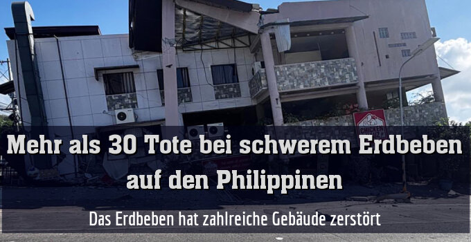 Das Erdbeben hat zahlreiche Gebäude zerstört