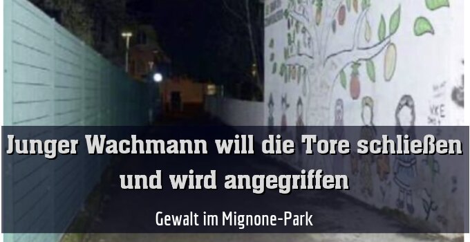 Gewalt im Mignone-Park