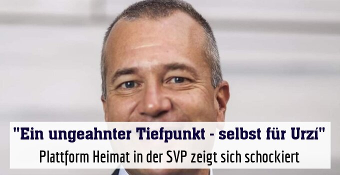 Plattform Heimat in der SVP zeigt sich schockiert