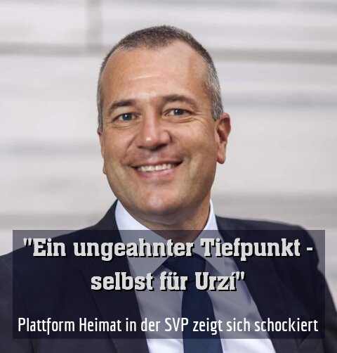 Plattform Heimat in der SVP zeigt sich schockiert
