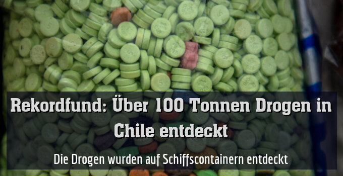 Die Drogen wurden auf Schiffscontainern entdeckt