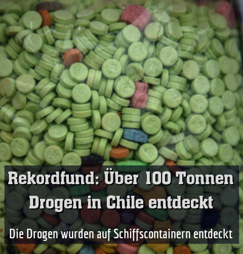 Die Drogen wurden auf Schiffscontainern entdeckt