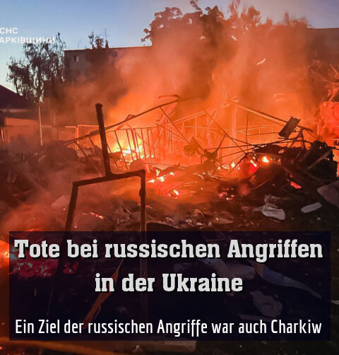 Ein Ziel der russischen Angriffe war auch Charkiw