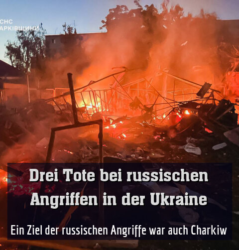 Ein Ziel der russischen Angriffe war auch Charkiw