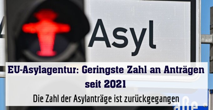 Die Zahl der Asylanträge ist zurückgegangen