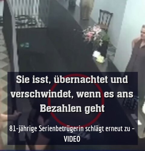 81-jährige Serienbetrügerin schlägt erneut zu – VIDEO