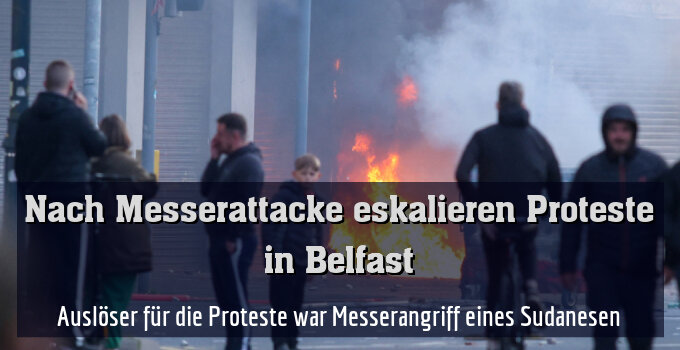 Auslöser für die Proteste war Messerangriff eines Sudanesen