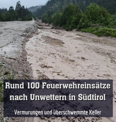 Vermurungen und überschwemmte Keller