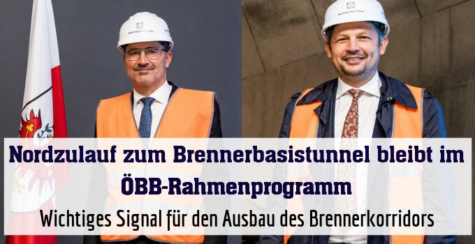 Wichtiges Signal für den Ausbau des Brennerkorridors