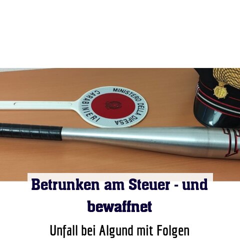 Unfall bei Algund mit Folgen