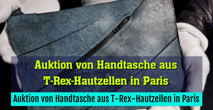 Auktion von Handtasche aus T-Rex-Hautzellen in Paris