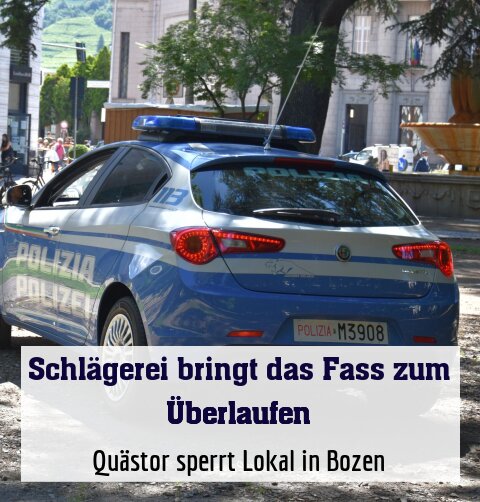 Quästor sperrt Lokal in Bozen