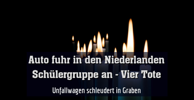 Unfallwagen schleudert in Graben