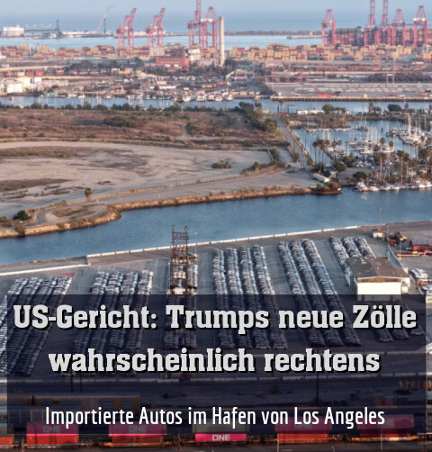 Importierte Autos im Hafen von Los Angeles