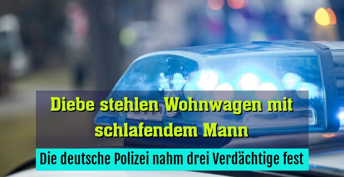 Die deutsche Polizei nahm drei Verdächtige fest