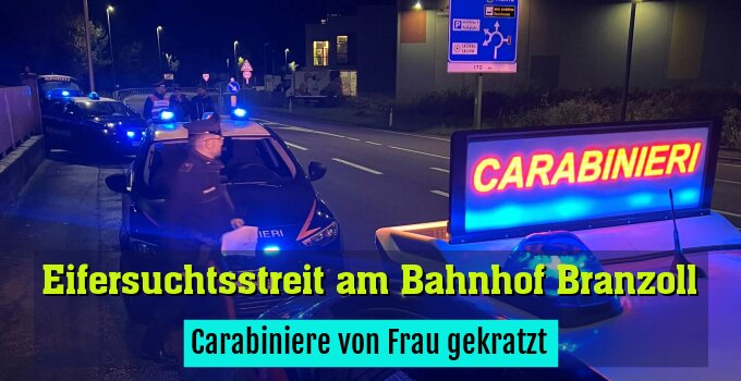 Carabiniere von Frau gekratzt