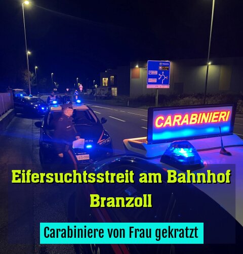Carabiniere von Frau gekratzt