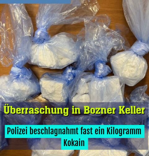Polizei beschlagnahmt fast ein Kilogramm Kokain