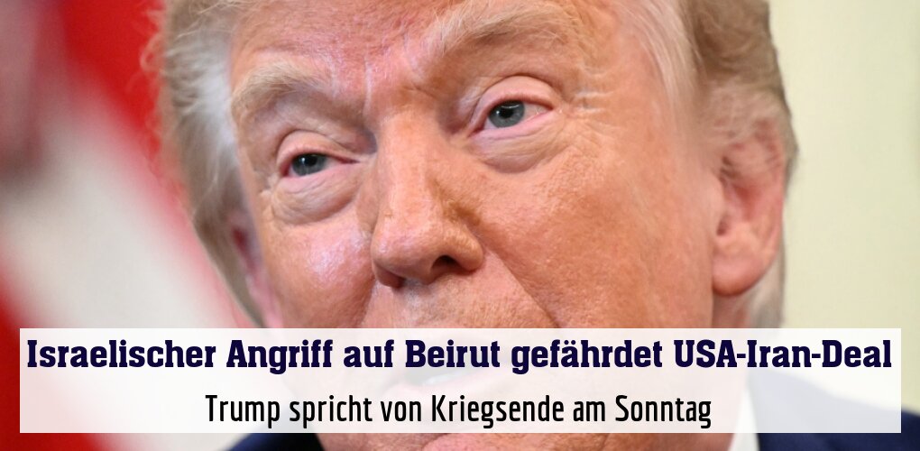 Trump spricht von Kriegsende am Sonntag