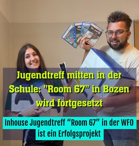 Inhouse Jugendtreff “Room 67” in der WFO ist ein Erfolgsprojekt