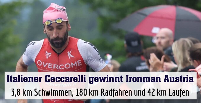 3,8 km Schwimmen, 180 km Radfahren und 42 km Laufen