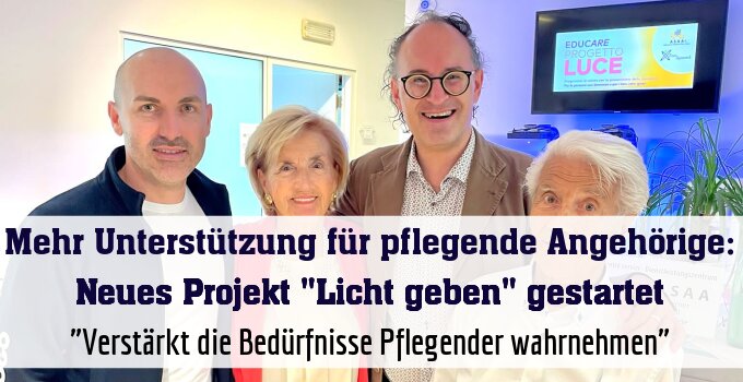"Verstärkt die Bedürfnisse Pflegender wahrnehmen"