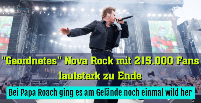 Bei Papa Roach ging es am Gelände noch einmal wild her