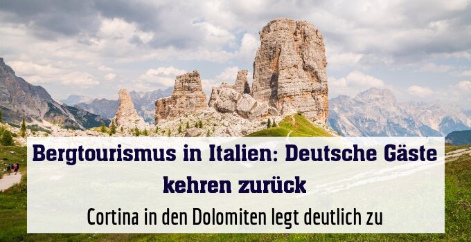 Cortina in den Dolomiten legt deutlich zu