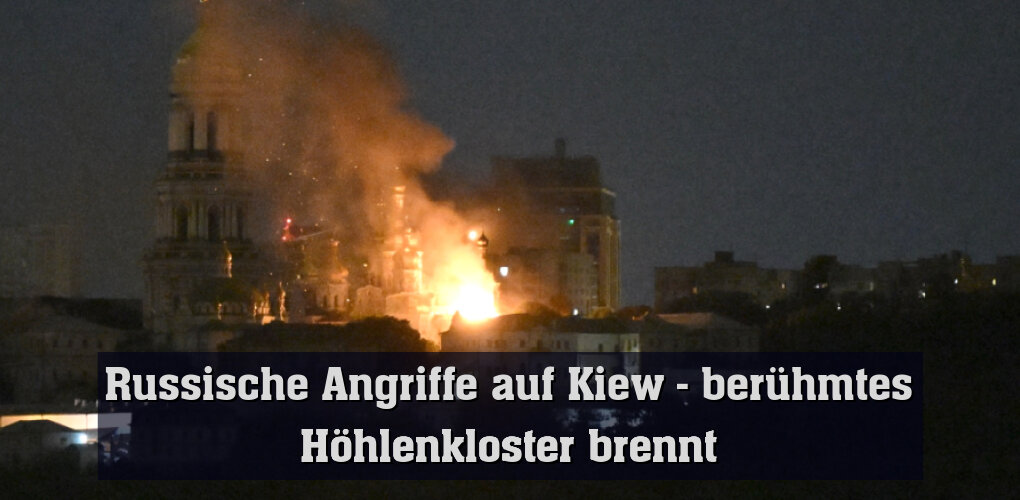 In Kiew brennt das Höhlenkloster