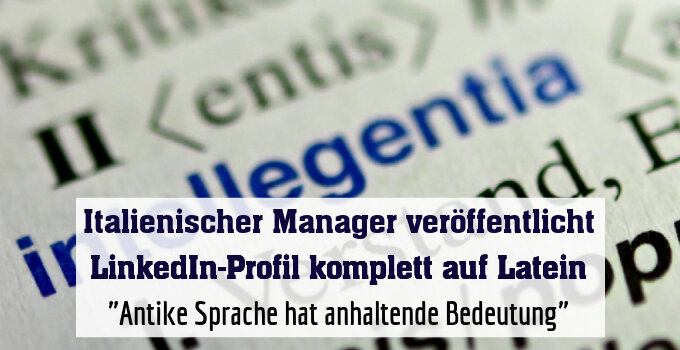 "Antike Sprache hat anhaltende Bedeutung"