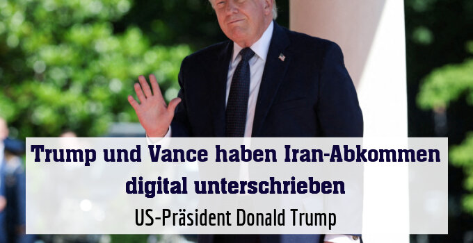 US-Präsident Donald Trump zeigt sich zufrieden
