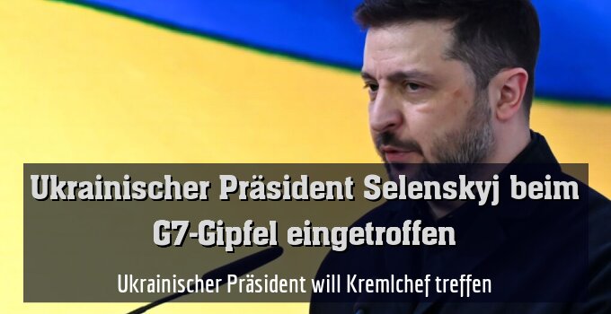 Ukrainischer Präsident will Kremlchef treffen
