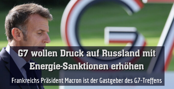 Frankreichs Präsident Macron ist der Gastgeber des G7-Treffens