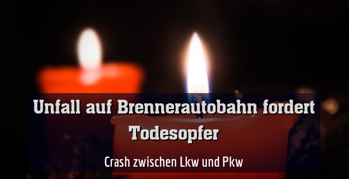 Crash zwischen Lkw und Pkw