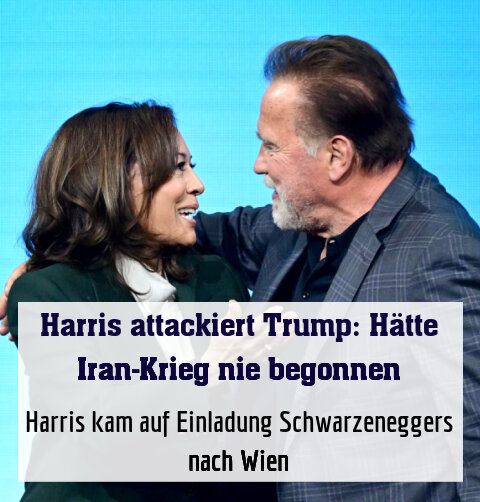 Harris kam auf Einladung Schwarzeneggers nach Wien