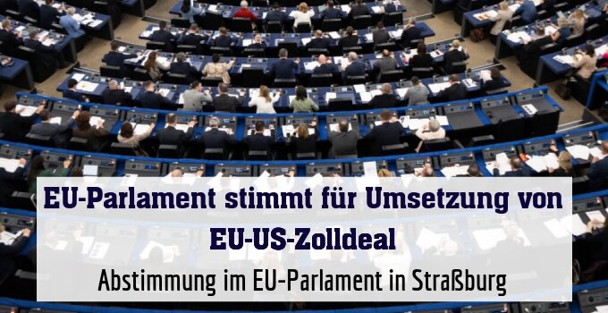 Abstimmung im EU-Parlament in Straßburg