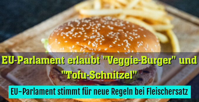 Den "Veggie-Burger" darf man weiterhin essen