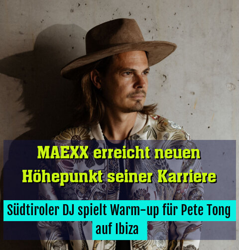 Südtiroler DJ spielt Warm-up für Pete Tong auf Ibiza 