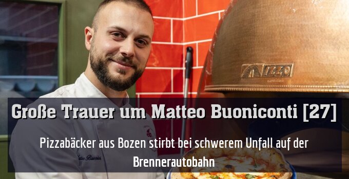 Pizzabäcker aus Bozen stirbt bei schwerem Unfall auf der Brennerautobahn