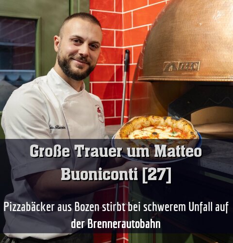 Pizzabäcker aus Bozen stirbt bei schwerem Unfall auf der Brennerautobahn