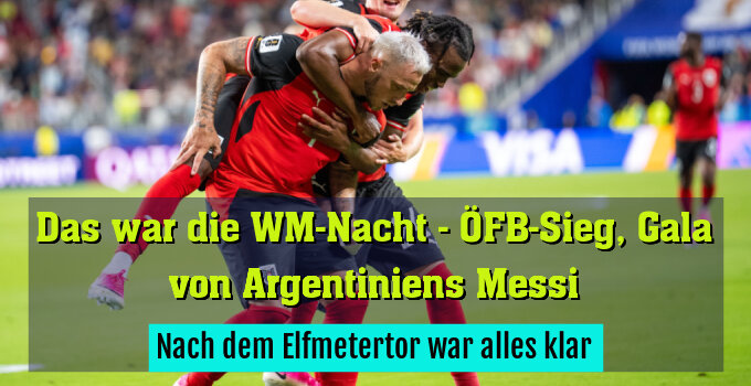 Nach dem Elfmetertor war alles klar