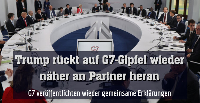 G7 veröffentlichten wieder gemeinsame Erklärungen