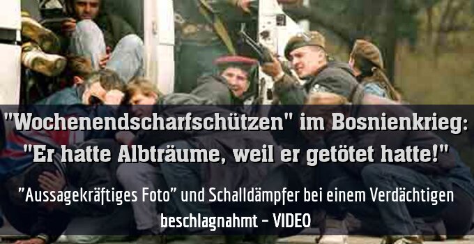 "Aussagekräftiges Foto" und Schalldämpfer bei einem Verdächtigen beschlagnahmt – VIDEO