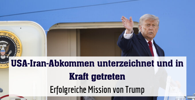 Erfolgreiche Mission von Trump