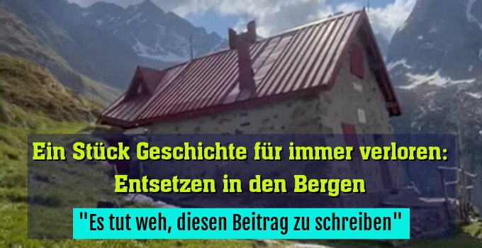 "Es tut weh, diesen Beitrag zu schreiben"