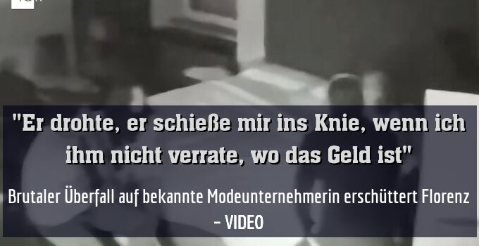 Brutaler Überfall auf bekannte Modeunternehmerin erschüttert Florenz – VIDEO