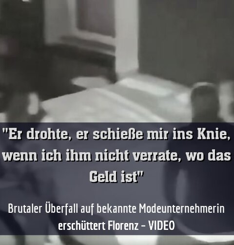 Brutaler Überfall auf bekannte Modeunternehmerin erschüttert Florenz – VIDEO